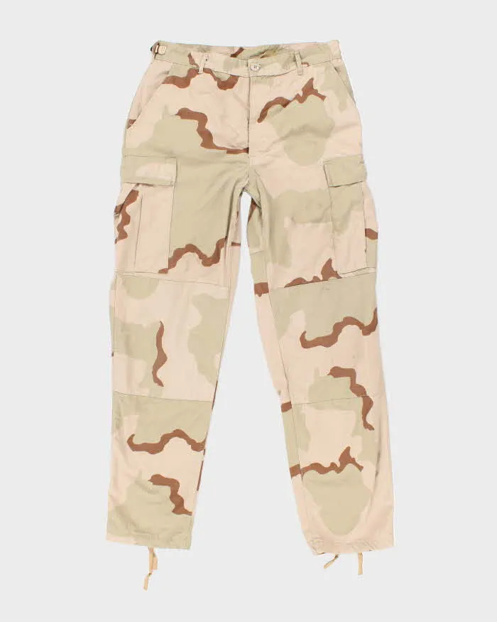 Vintage 90's Desert Camouflage Military Cargo Trousers - W32 L32 sold by Rokit