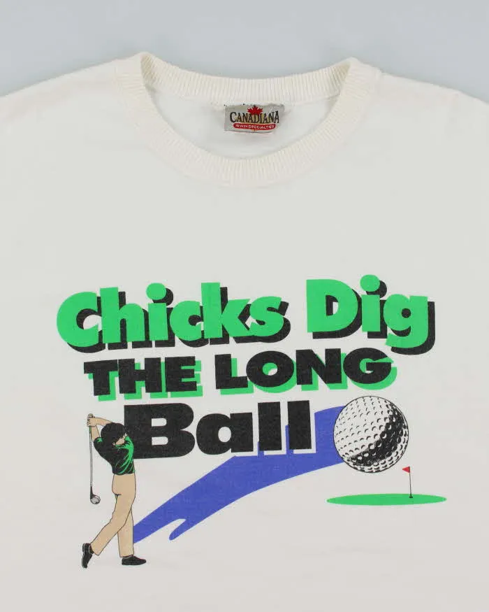 Vintage 2000's Chick Dig Long Ball Graphic T-Shirt - M sold by Rokit product image thumbnail 3