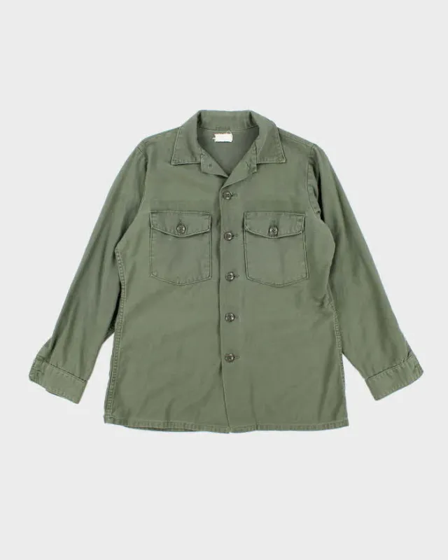 60s Vintage US Army OG-107 Utility Shirt - Large sold by Rokit
