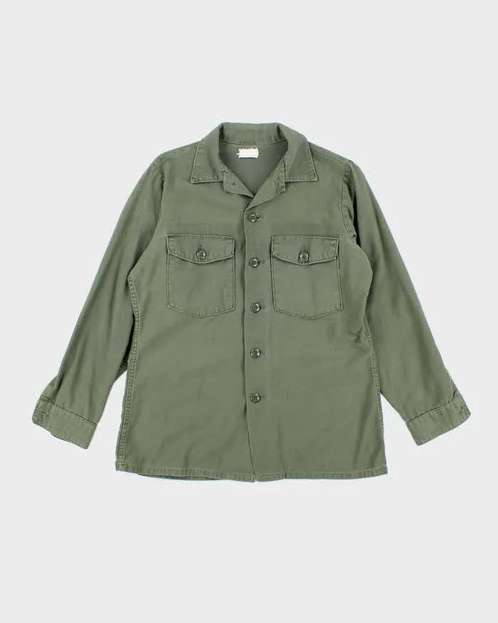 60s Vintage US Army OG-107 Utility Shirt - Large sold by Rokit