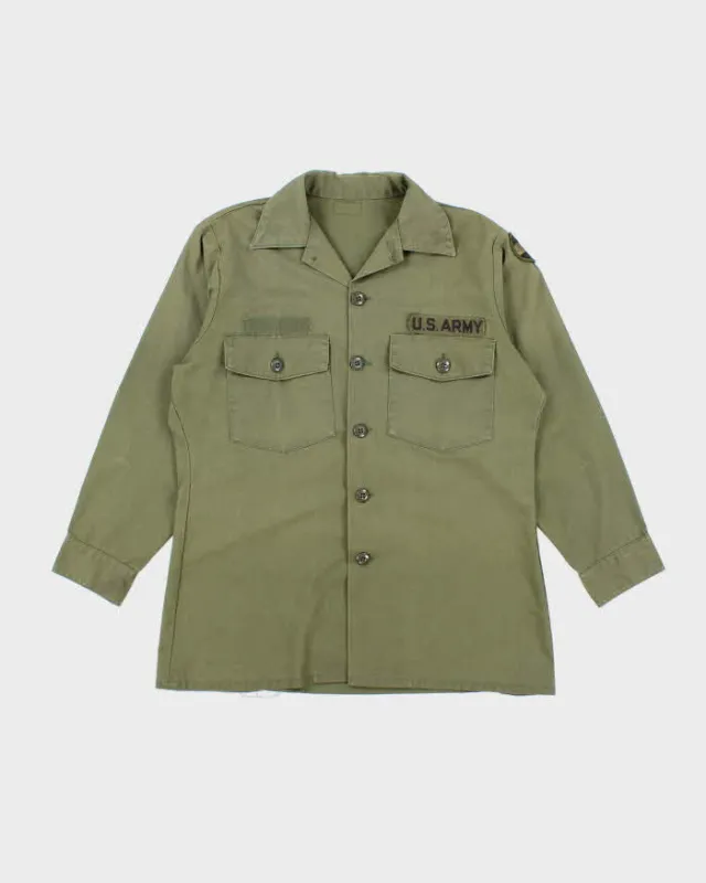 70s Vintage US Army Dura-Press Utility Shirt - Large sold by Rokit