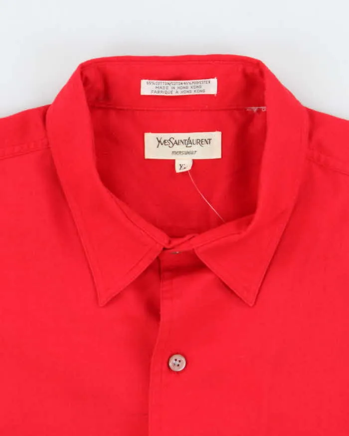 Vintage 90's Yves Saint Laurent Double Pocket Plain Shirt - XL sold by Rokit product image thumbnail 5