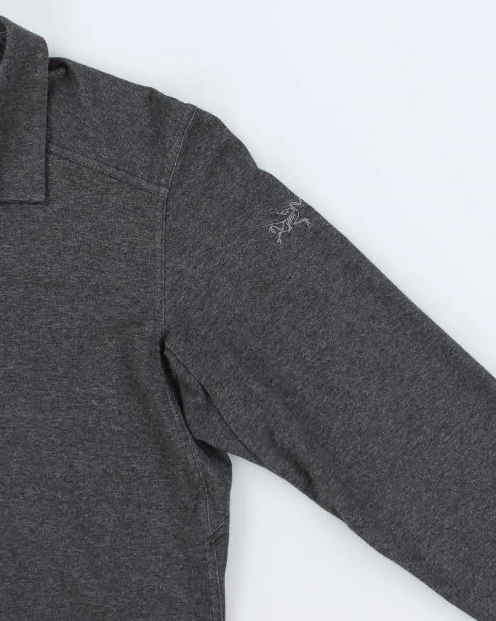 Men's Arc'teryx Grey Long Sleeve Polo Shirt - M sold by Rokit product image thumbnail 4