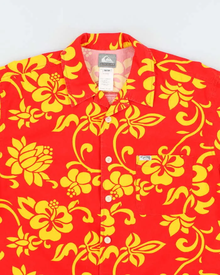 Vintage Y2K Quiksilver Floral Print Hawaiian Shirt - M sold by Rokit product image thumbnail 3