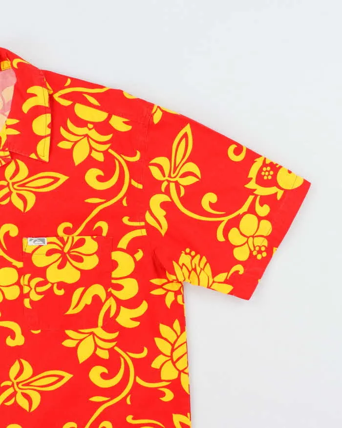 Vintage Y2K Quiksilver Floral Print Hawaiian Shirt - M sold by Rokit product image thumbnail 4