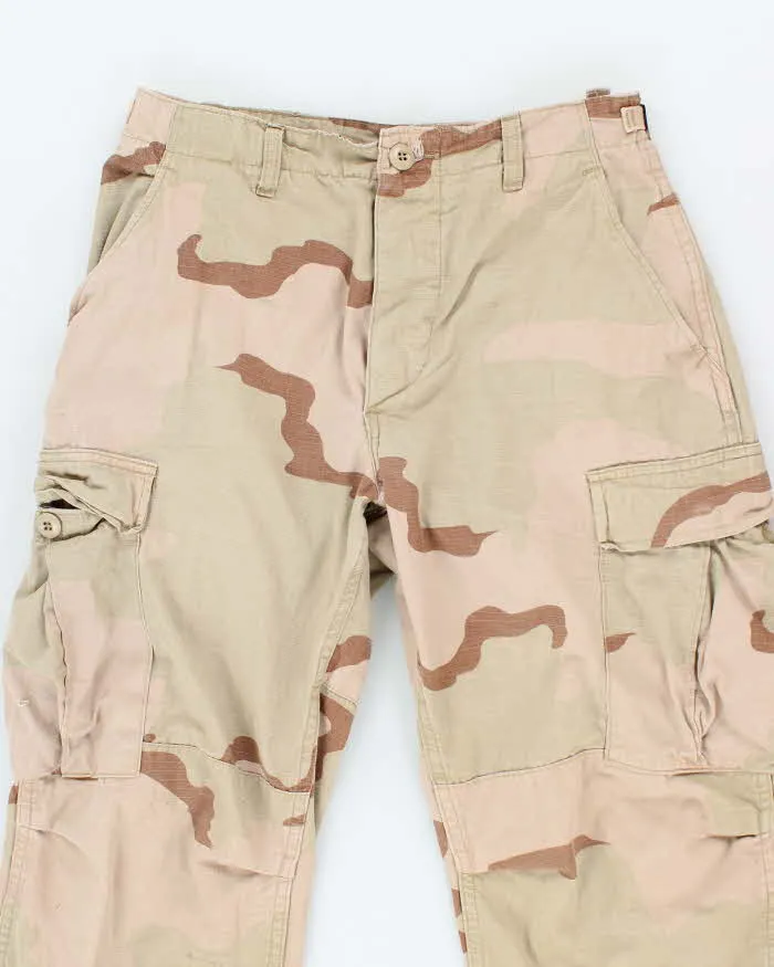 Vintage 90's Desert Camo Military Cargo Trousers - W26 L27 sold by Rokit product image thumbnail 3