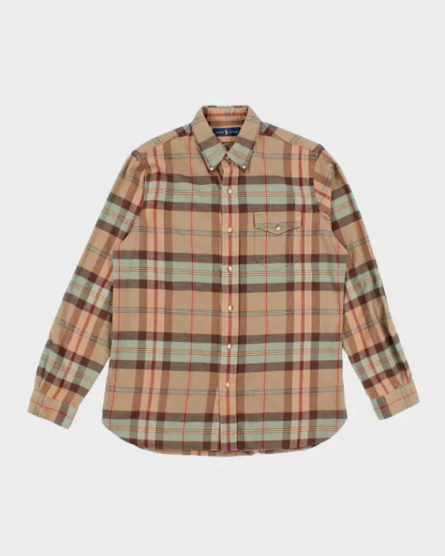 Vintage Ralph Lauren Striped Flannel Shirt - M sold by Rokit