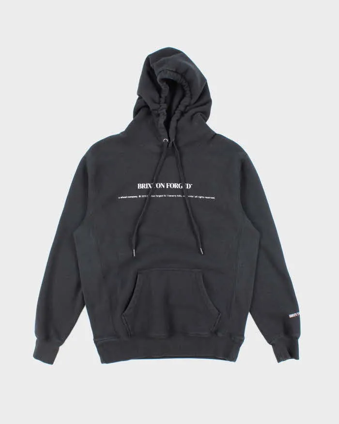 Vintage Brixton Centre Logo Oversized Hoodie - S sold by Rokit