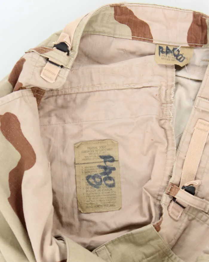 Vintage 90's Desert Camouflage Military Cargo Trousers - W34 L30 sold by Rokit product image thumbnail 5