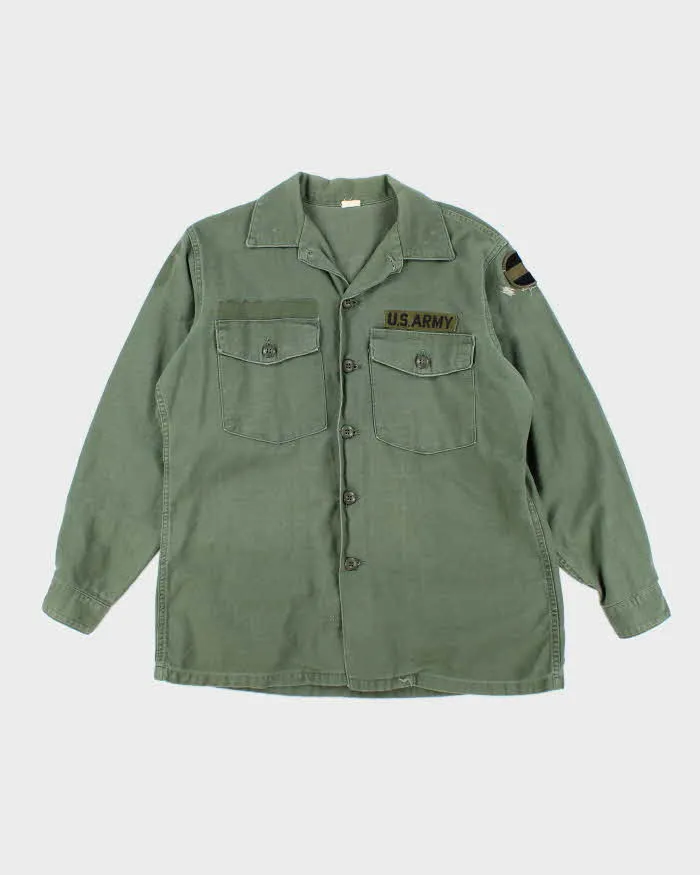 60s Vintage US Army OG-107 Utility Shirt - X-Large sold by Rokit