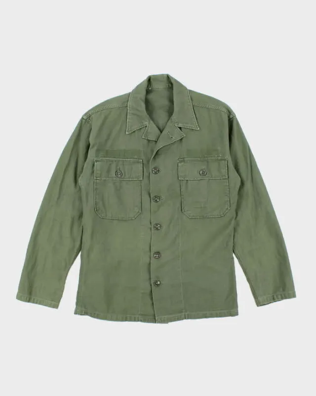 60s Vintage US Army OG-107 Utility Shirt - Small sold by Rokit