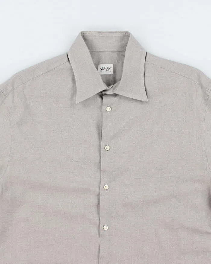 Vintage 90's Armani Collezioni Plain Shirt - L sold by Rokit product image thumbnail 3