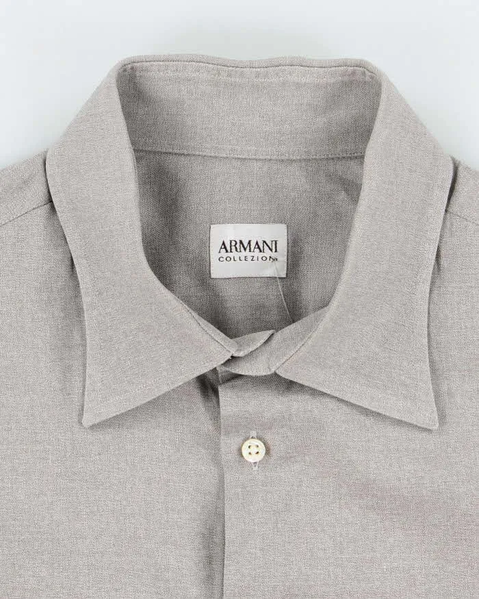 Vintage 90's Armani Collezioni Plain Shirt - L sold by Rokit product image thumbnail 5