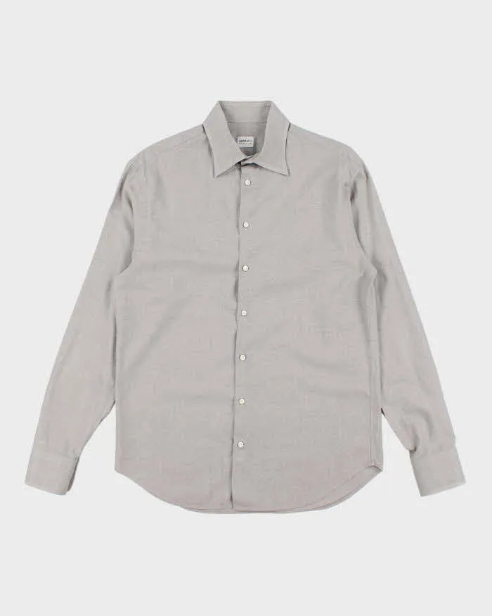 Vintage 90's Armani Collezioni Plain Shirt - L sold by Rokit