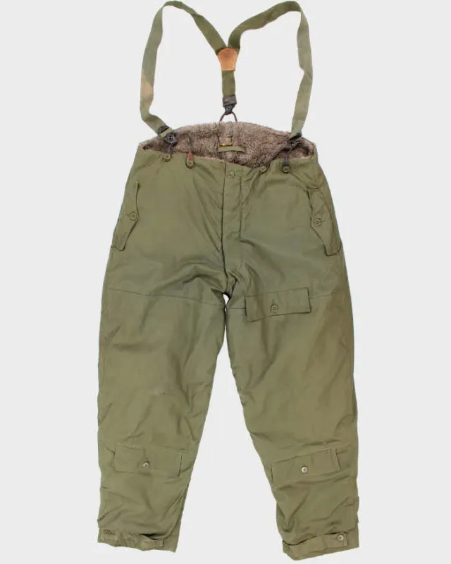 40s Vintage WW2 Flying Trousers & Suspenders - 40x33 sold by Rokit
