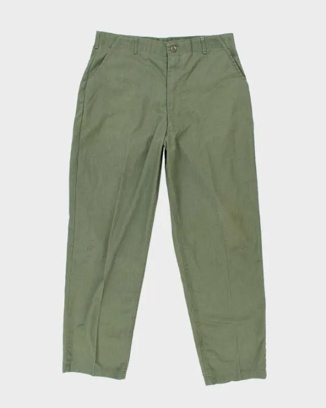 70s Vintage US Army Dura-Press Utility Trousers - 34x32 sold by Rokit