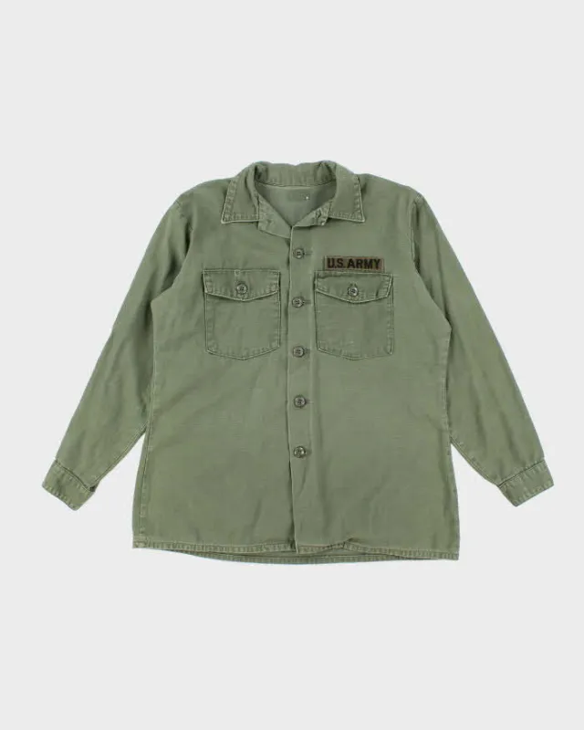 60s Vintage US Army OG-107 Utility Shirt - X-Large sold by Rokit