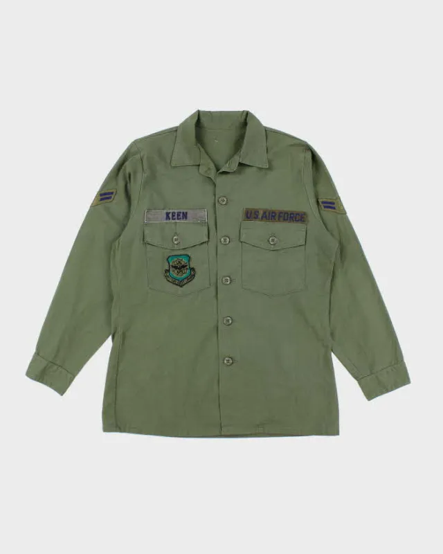 70s Vintage US Air Force Dura-Press Utility Shirt - Large sold by Rokit