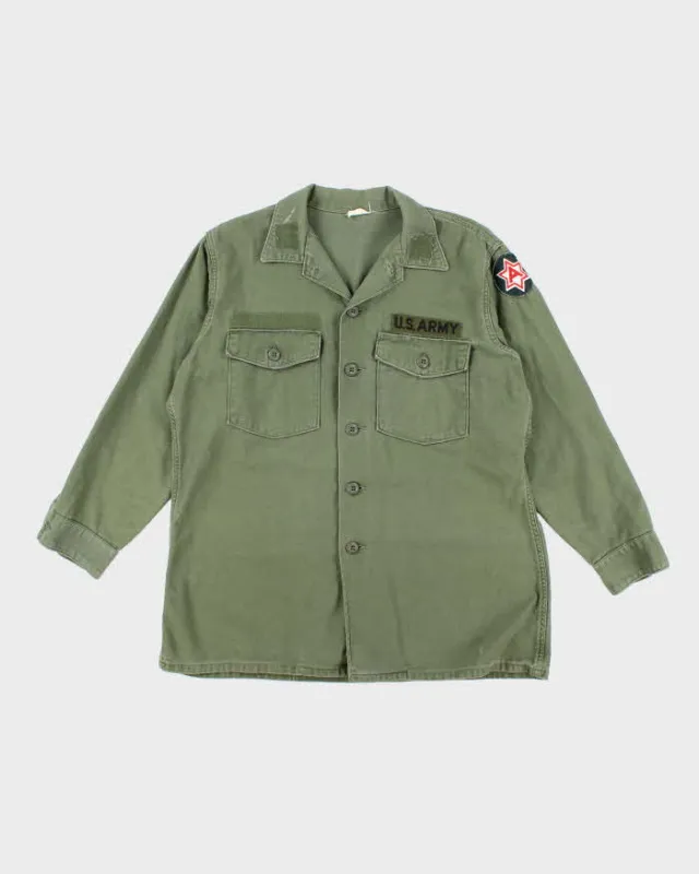 60s Vintage US Army OG-107 Utility Shirt - X-Large sold by Rokit