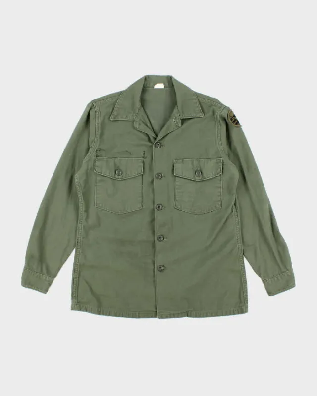 60s Vintage US Army OG-107 Utility Shirt - Large sold by Rokit