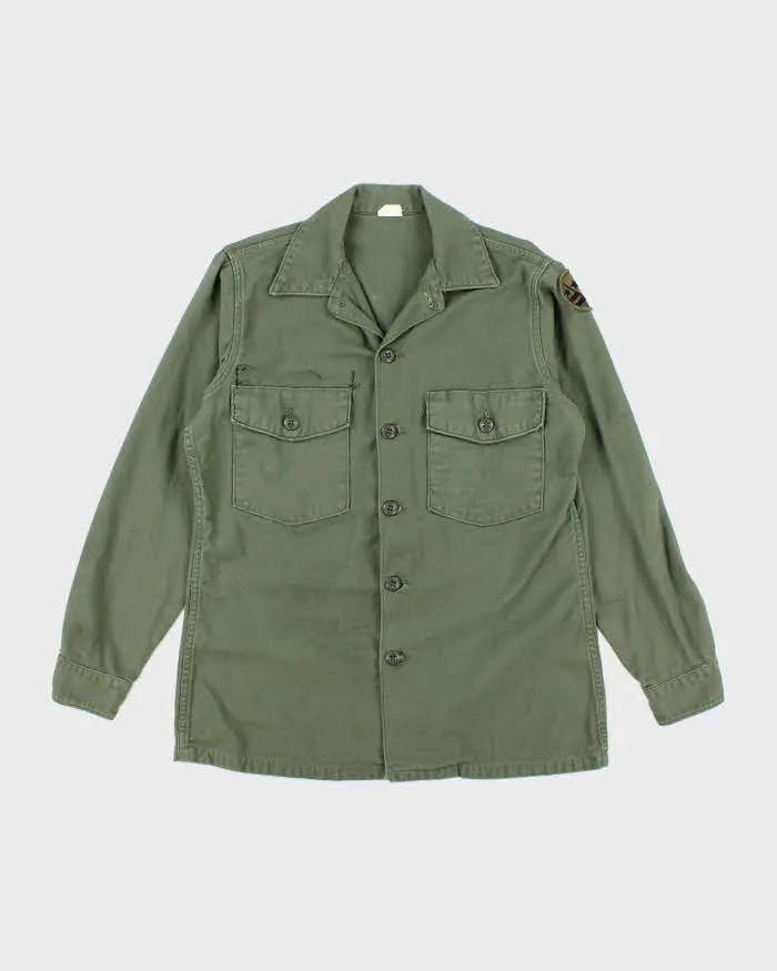 60s Vintage US Army OG-107 Utility Shirt - Large sold by Rokit