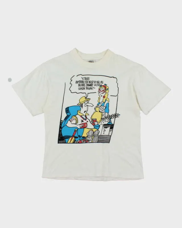 Vintage 90's Comedy Slogan Graphic T-Shirt - L sold by Rokit