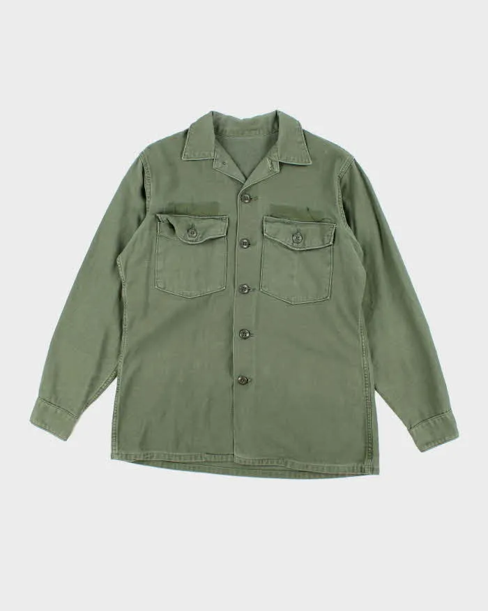 60s Vintage US Army OG-107 Utility Shirt - Large sold by Rokit