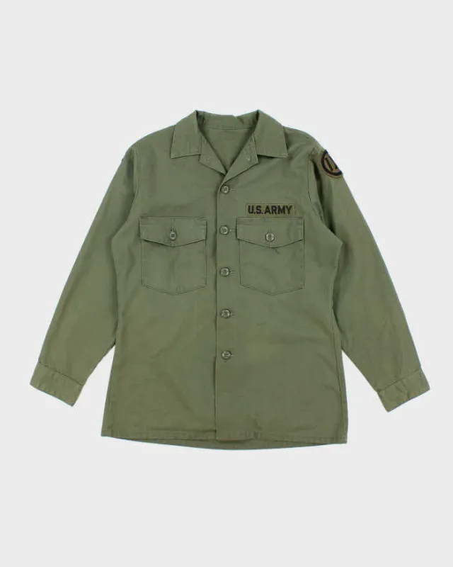 70s Vintage US Army Dura-Press Utility Shirt - Medium sold by Rokit