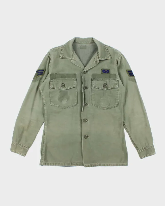 60s Vintage US Air Force OG-107 Utility Shirt - Medium sold by Rokit