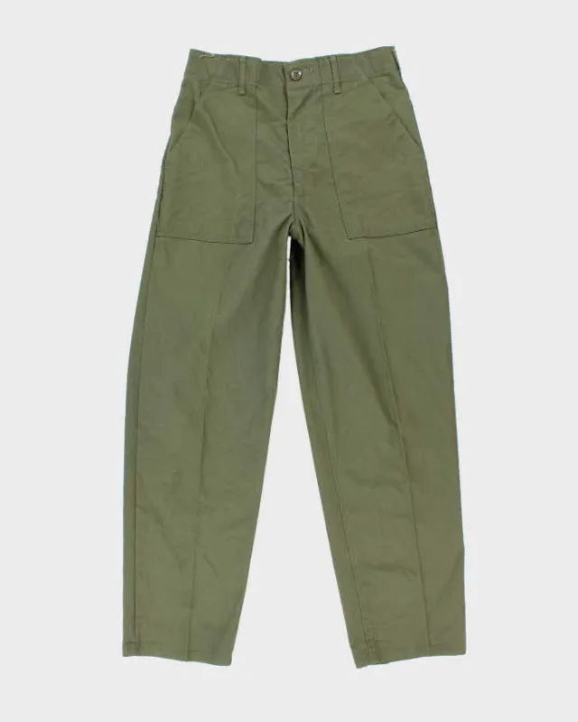 70s Vintage US Army Dura-Press Utility Trousers - 28x30 sold by Rokit