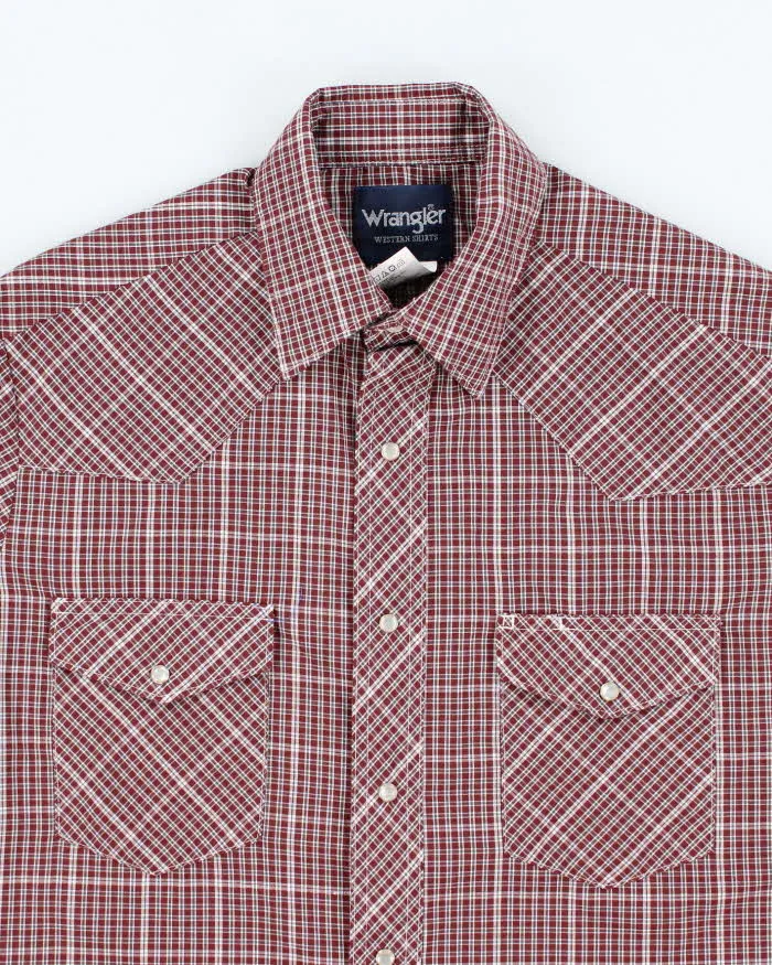 Vintage 90's Wrangler Checked Snap Button Shirt - M sold by Rokit product image thumbnail 3