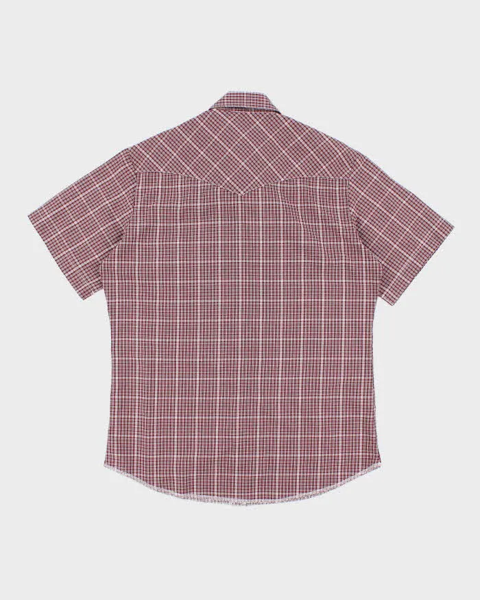 Vintage 90's Wrangler Checked Snap Button Shirt - M sold by Rokit product image thumbnail 2