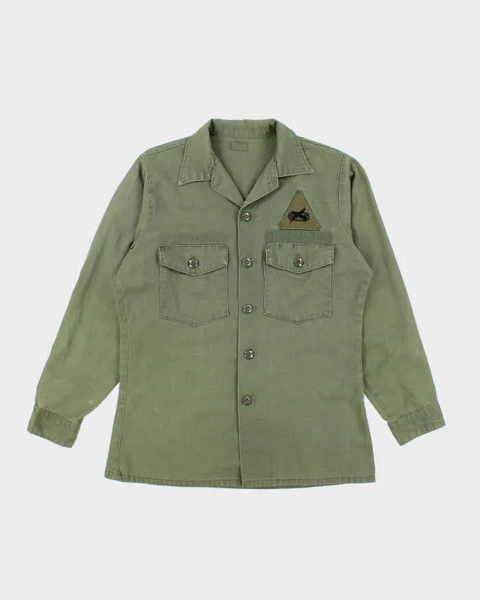 70s Vintage US Army Dura-Press Utility Shirt - Medium sold by Rokit