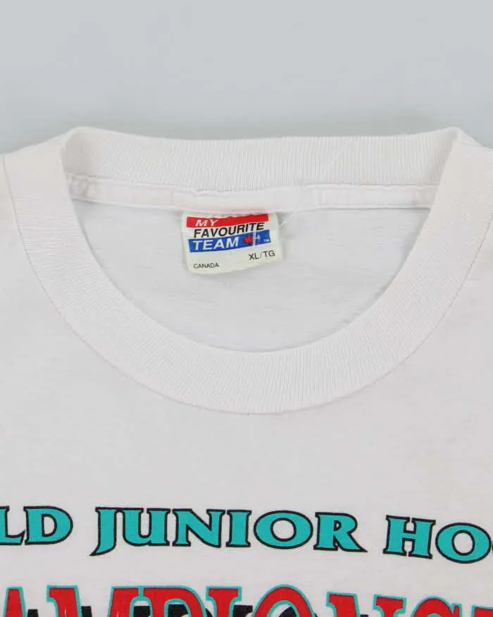 Vintage Hockey World Championship Graphic T-Shirt - XL sold by Rokit product image thumbnail 4