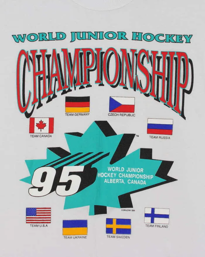 Vintage Hockey World Championship Graphic T-Shirt - XL sold by Rokit product image thumbnail 3
