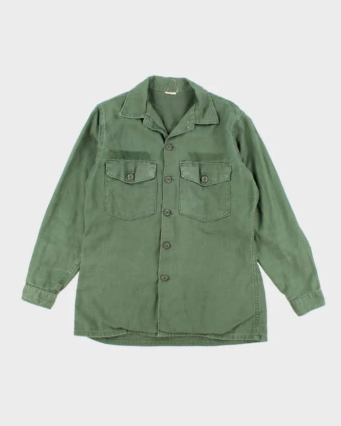 60s Vintage US Army OG-107 Utility Shirt - Large sold by Rokit