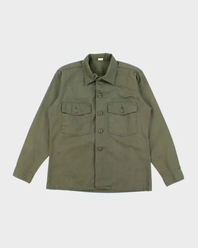 70s Vintage US Army Dura-Press Utility Shirt - Medium sold by Rokit