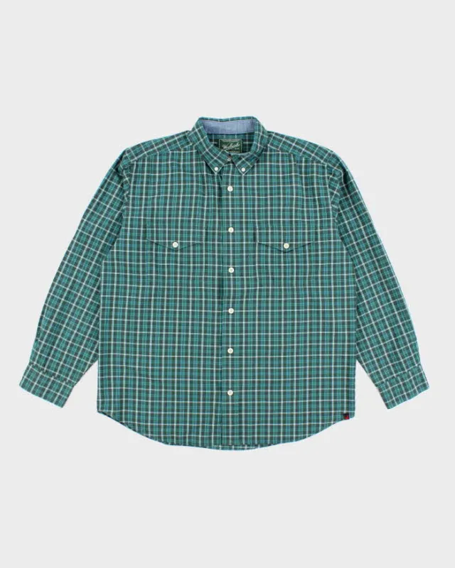 Vintage Woolrich Striped Button Up Shirt - L sold by Rokit