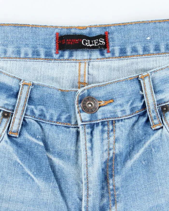 Vintage Y2K Guess Medium Wash Denim Shorts - W32 L11 sold by Rokit product image thumbnail 5