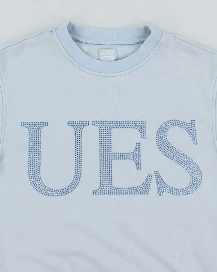 Vintage Y2K Guess Sequinned Wrapped Logo Sweatshirt - L sold by Rokit product image thumbnail 3