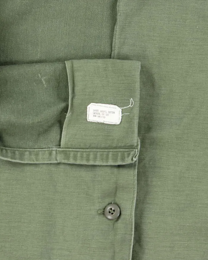 60s Vintage US Army OG-107 Utility Shirt - X-Large sold by Rokit product image thumbnail 5