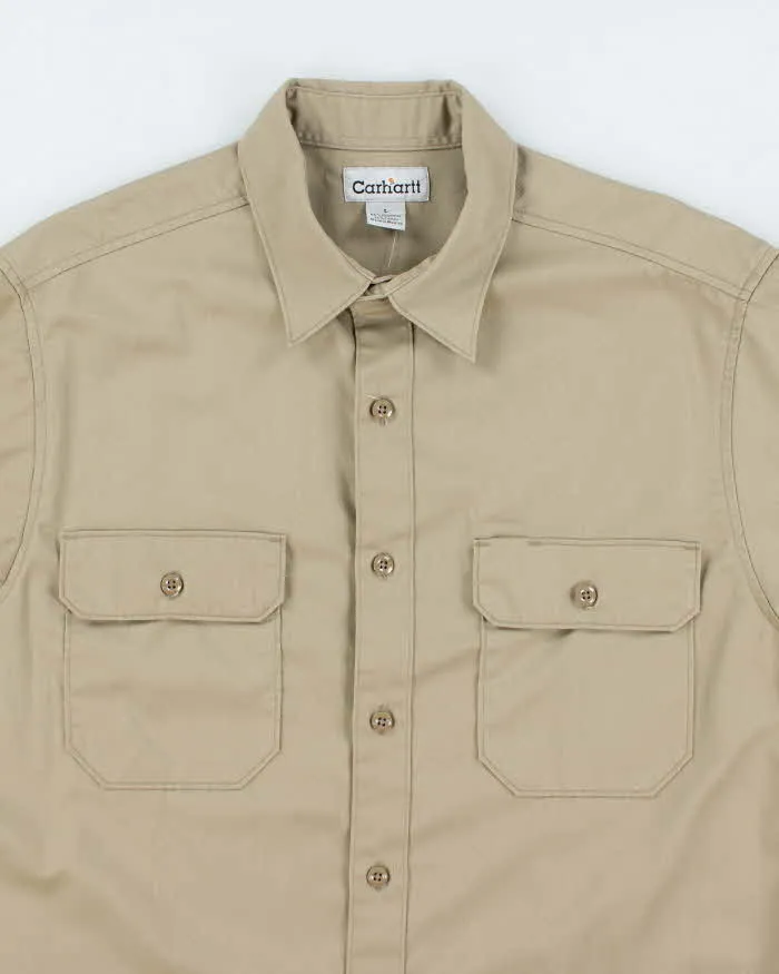 Vintage 90's Carhartt Heavyweight Plain Workwear Shirt - L sold by Rokit product image thumbnail 3