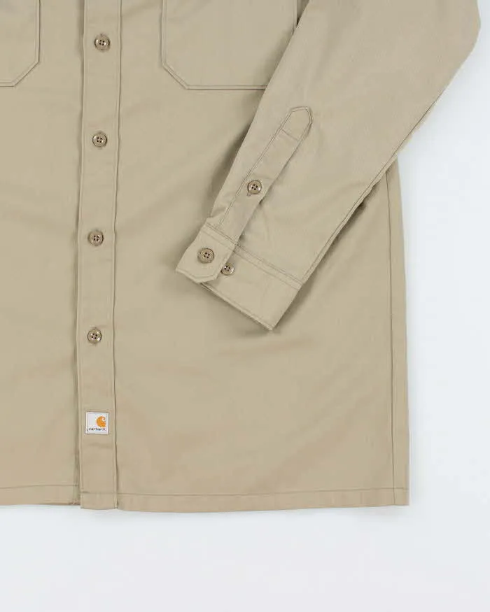 Vintage 90's Carhartt Heavyweight Plain Workwear Shirt - L sold by Rokit product image thumbnail 4