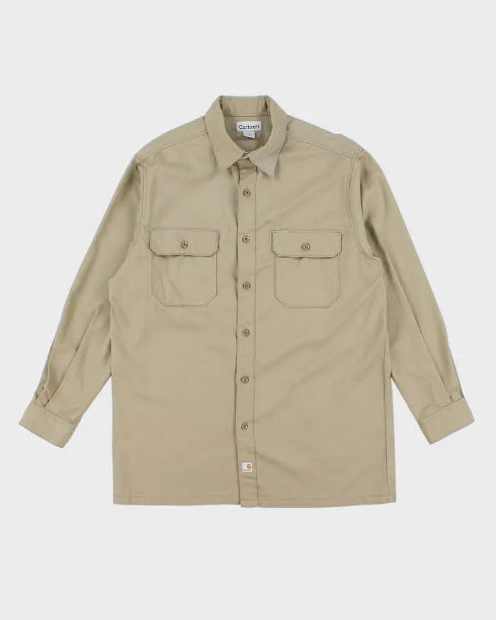 Vintage 90's Carhartt Heavyweight Plain Workwear Shirt - L sold by Rokit