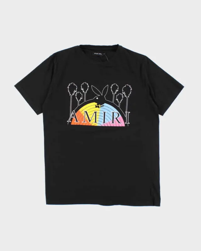 Amri x Playboy Magazine Rainbow Graphic T-Shirt - L made by Rokit