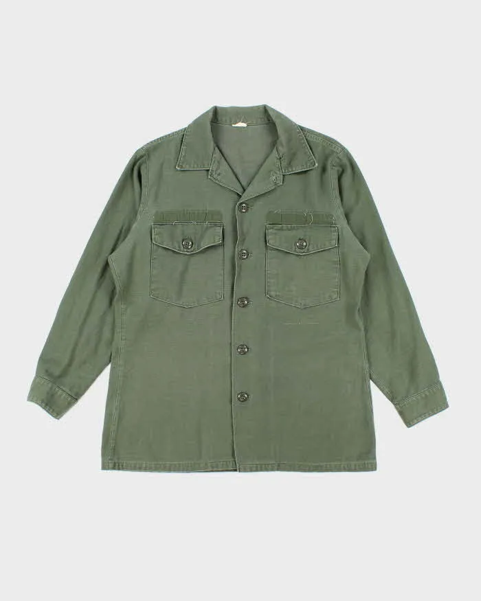 60s Vintage US Army OG-107 Utility Shirt - Large sold by Rokit