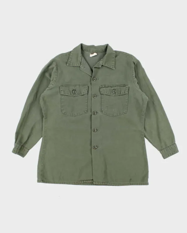 60s Vintage US Army OG-107 Utility Shirt - X-Large sold by Rokit