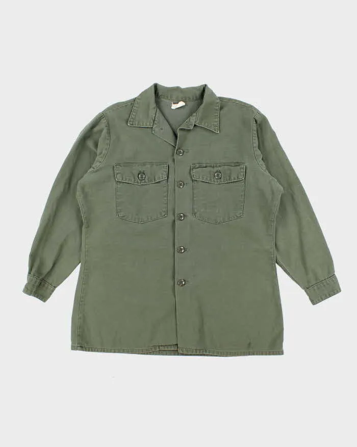 60s Vintage US Army OG-107 Utility Shirt - X-Large sold by Rokit
