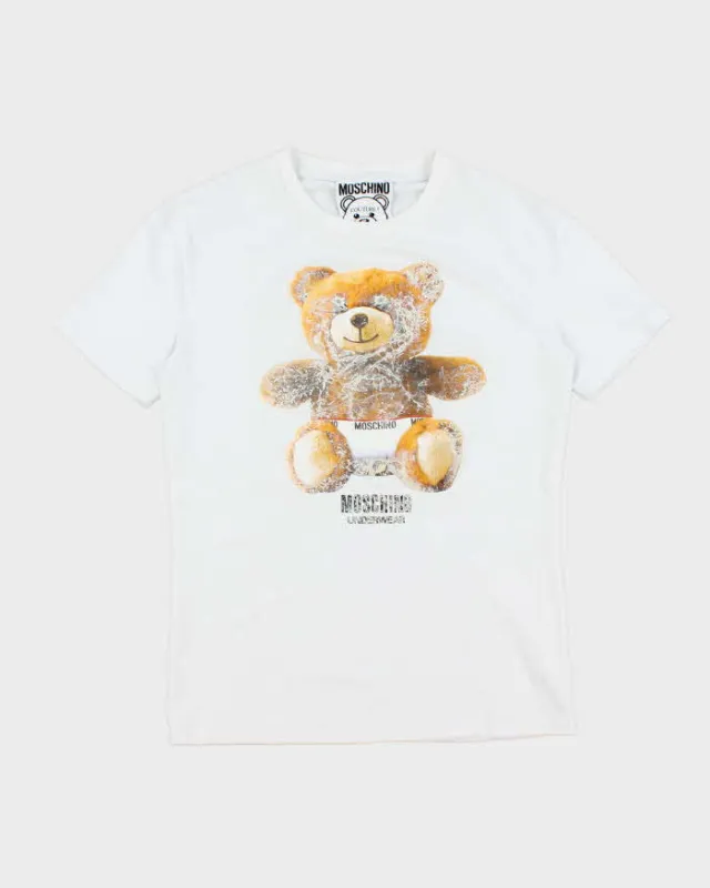 Vintage Y2K Moschino Underwear Teddy Bear Graphic T-Shirt - S sold by Rokit
