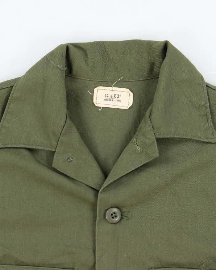 70s Vintage US Army Dura-Press Utility Shirt - Small sold by Rokit product image thumbnail 5